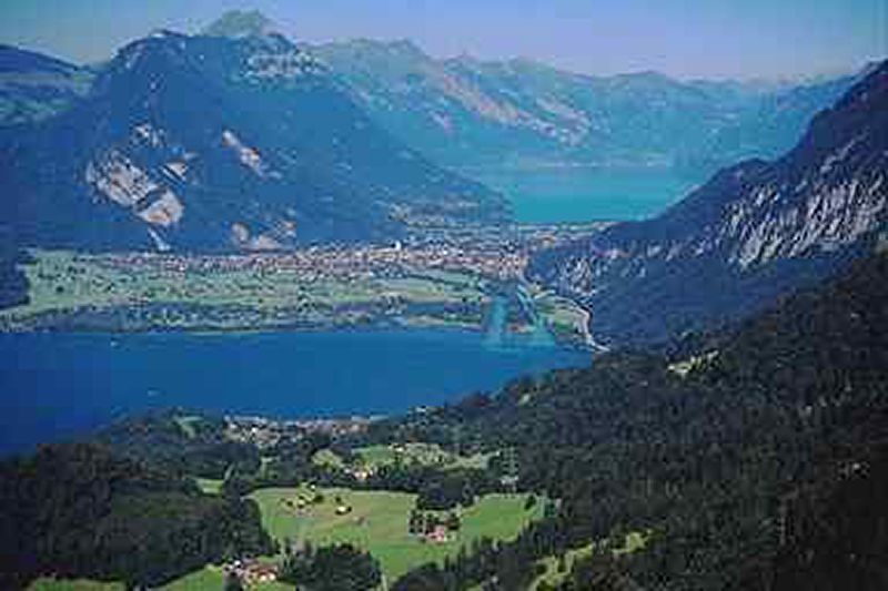 Interlaken, Switzerland, Lake Thun and Brienz